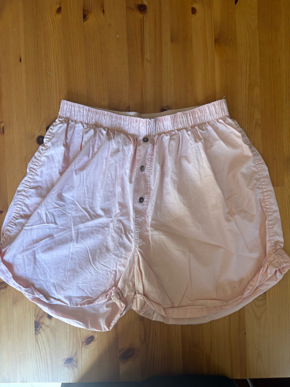 Light Pink Women's Elastic-Waist Athletic Shorts